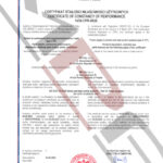 Certyfikat stałości właściwości użytkowych
