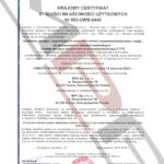 Krajowy certyfikat stałości właściwości